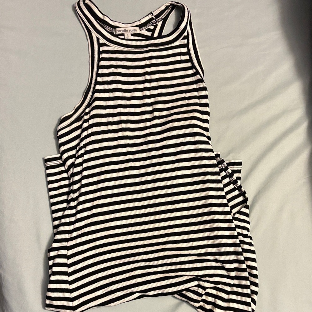 Charlotte Russe Black and White Striped Dress